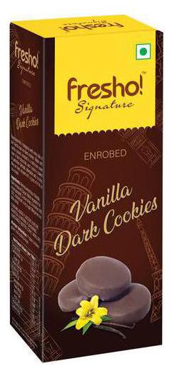 

Fresho Signature Enrobed Cookies - Vanilla Dark Chocolate 75 g