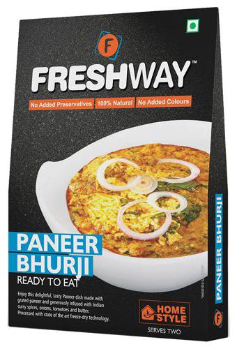 

Freshway Ready To Eat - Paneer Bhurji Freeze-Dried 70 g