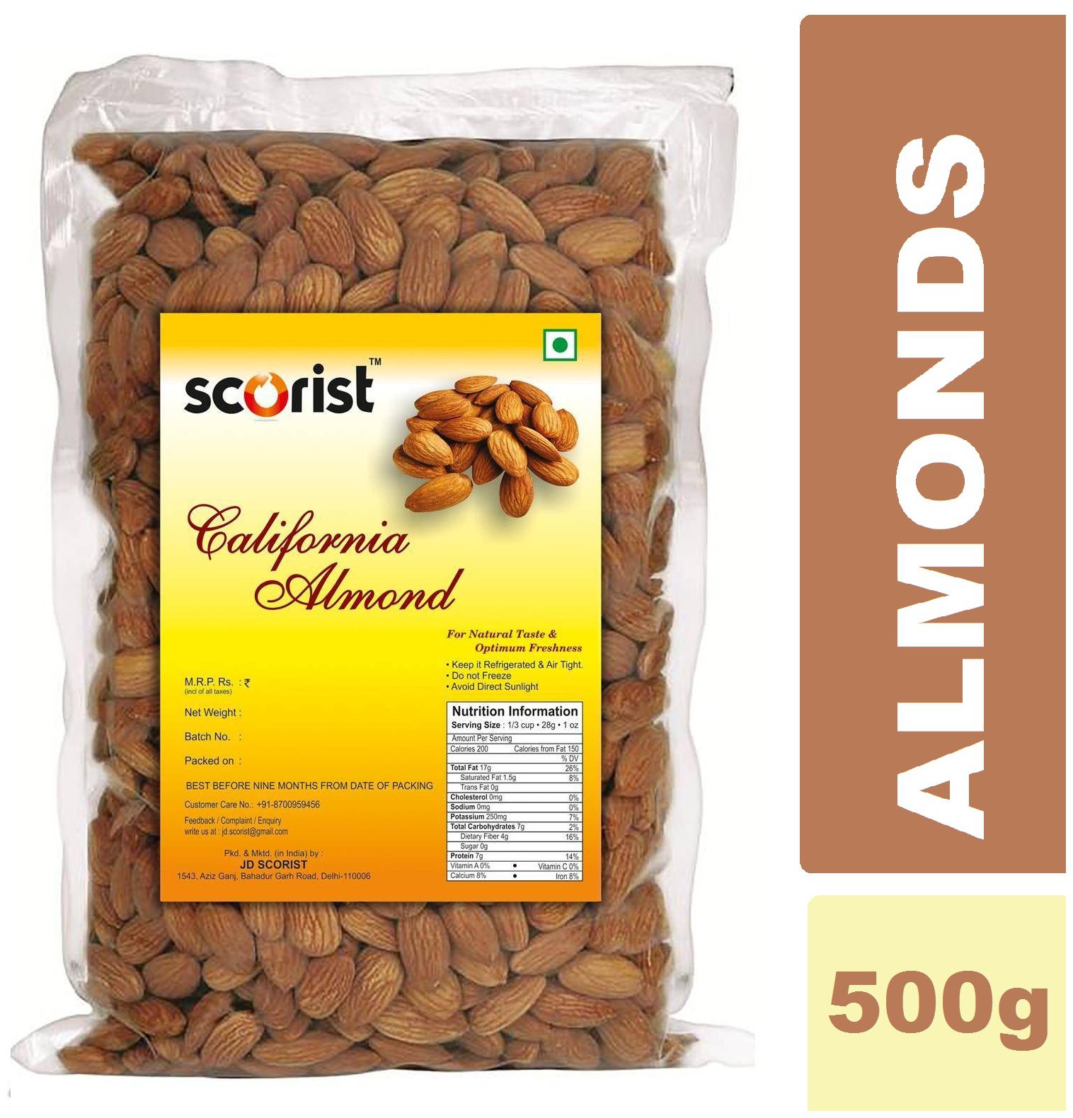 Scorist California Almond 500 g 1Pc