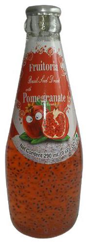

Fruitoria Basil Seed Drink - Pomegranate 290 ml