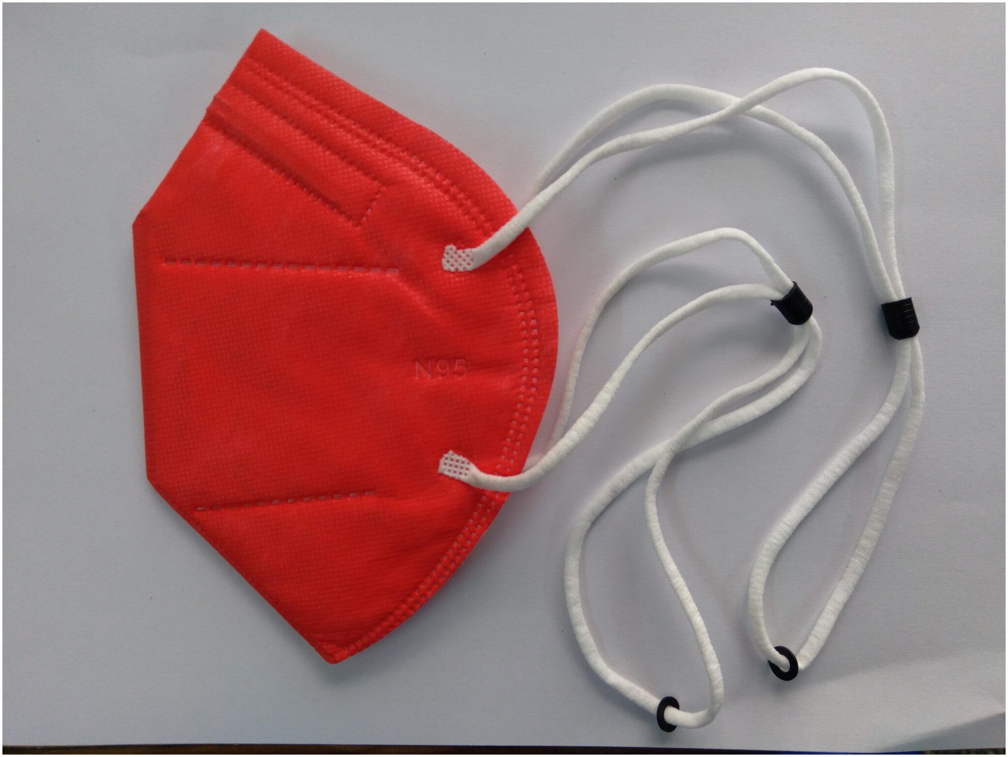 

FSM N95 Head Loop Mask for face 5 layer protection Anti Pollution UV Sterilized Anti Bacterial Pack of 5 Red