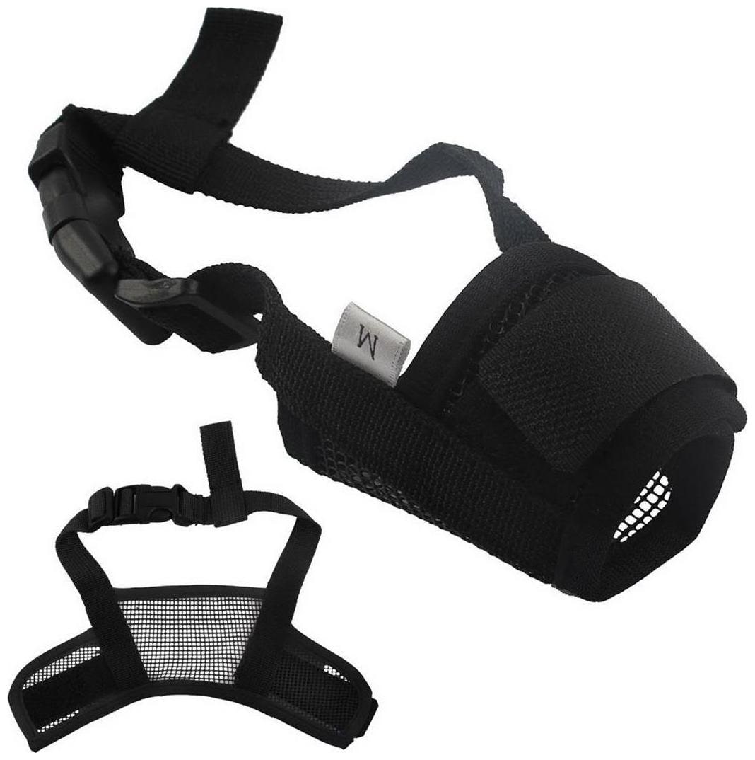 

Futaba Dog Adjustable Anti Bark Mesh Soft Mouth Muzzle - Black - Large (Pack of 1)