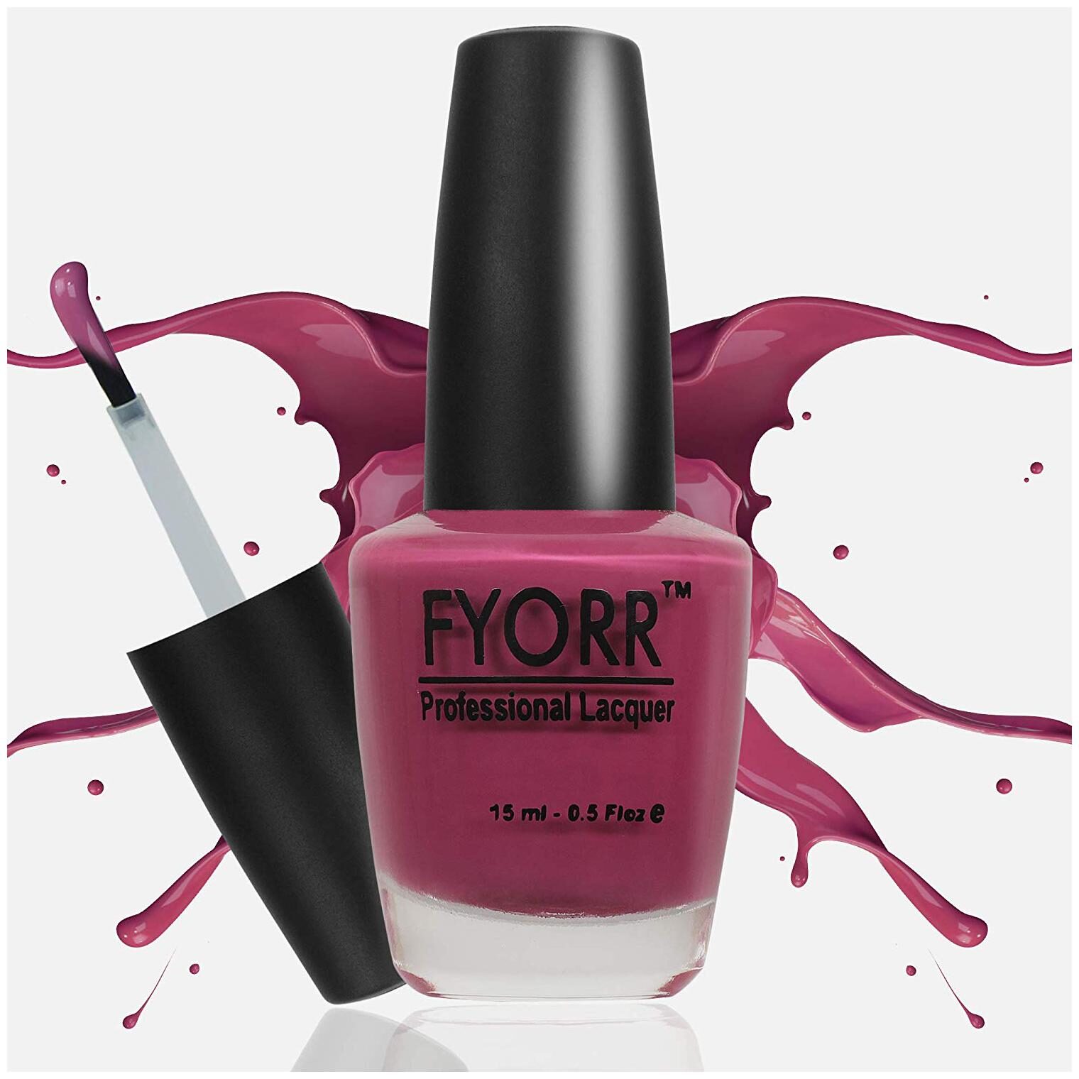 

FYORR Bubble Gum Pink Long Lasting Nail Paint(Maroon-Color)15ml