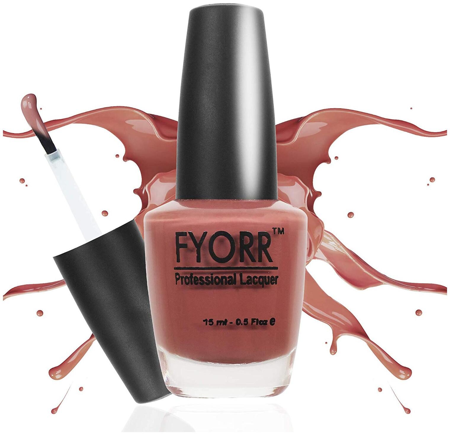 

FYORR Coffee Nude Long Lasting Nail Paint(Brown-Color)15ml