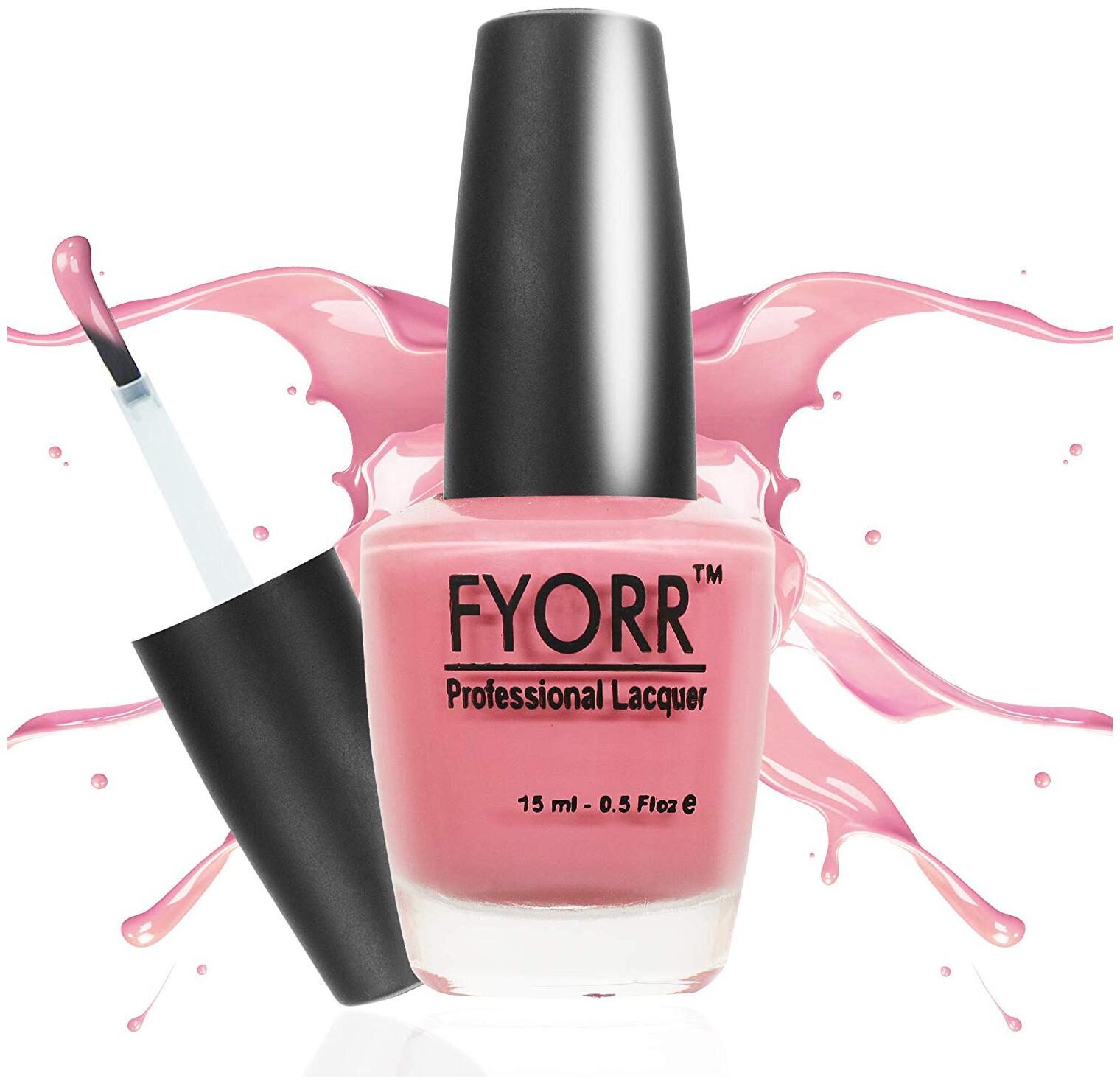 

FYORR Cotton Rose Long Lasting Nail Paint(Pink-Color)15ml