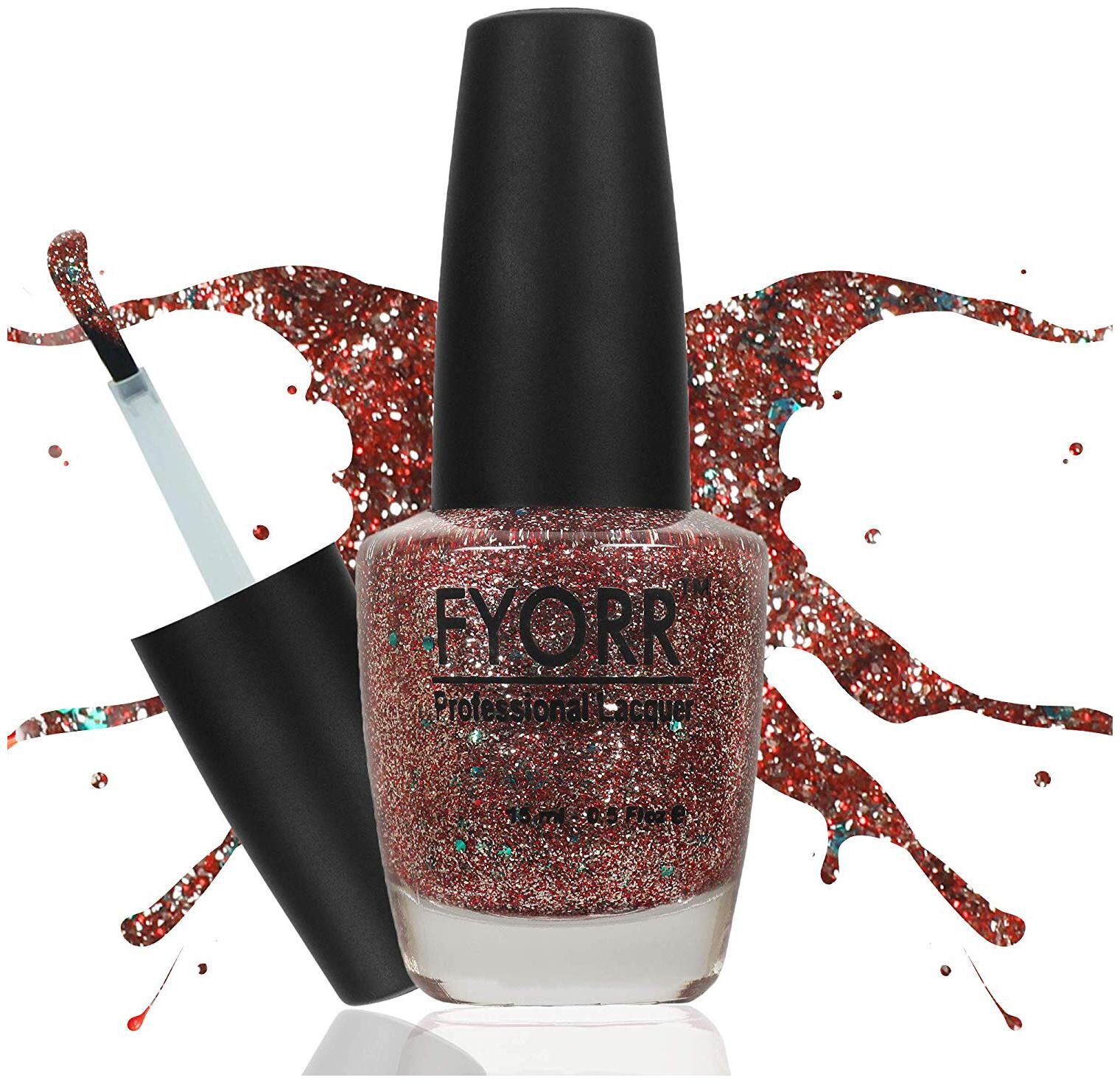 

FYORR Daimond Shine 3 Season Long Lasting Glitter Nail Paint(Multi-Color)15ml