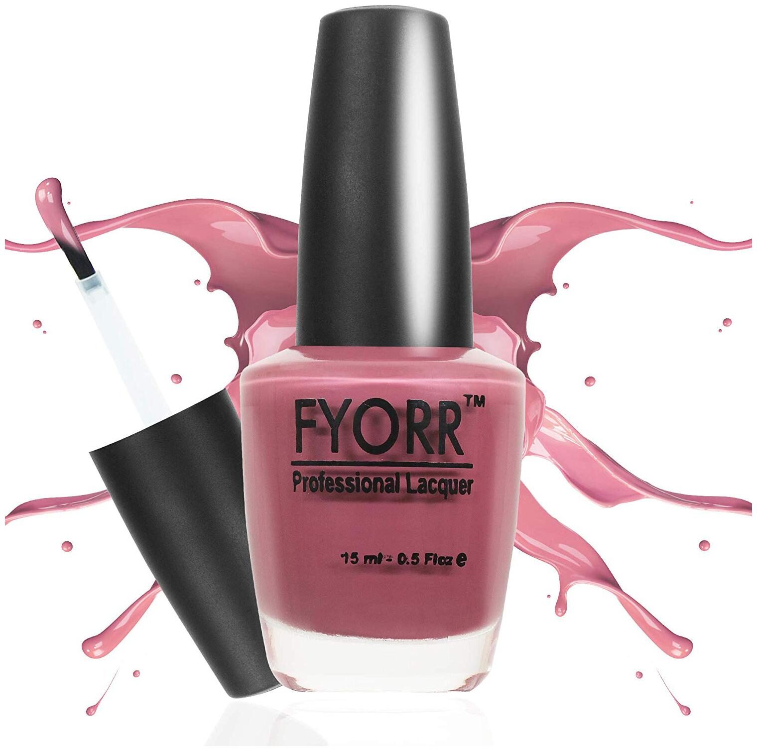 

FYORR Mauve Nail Long Lasting Nail Paint(Mauve-Color)15ml