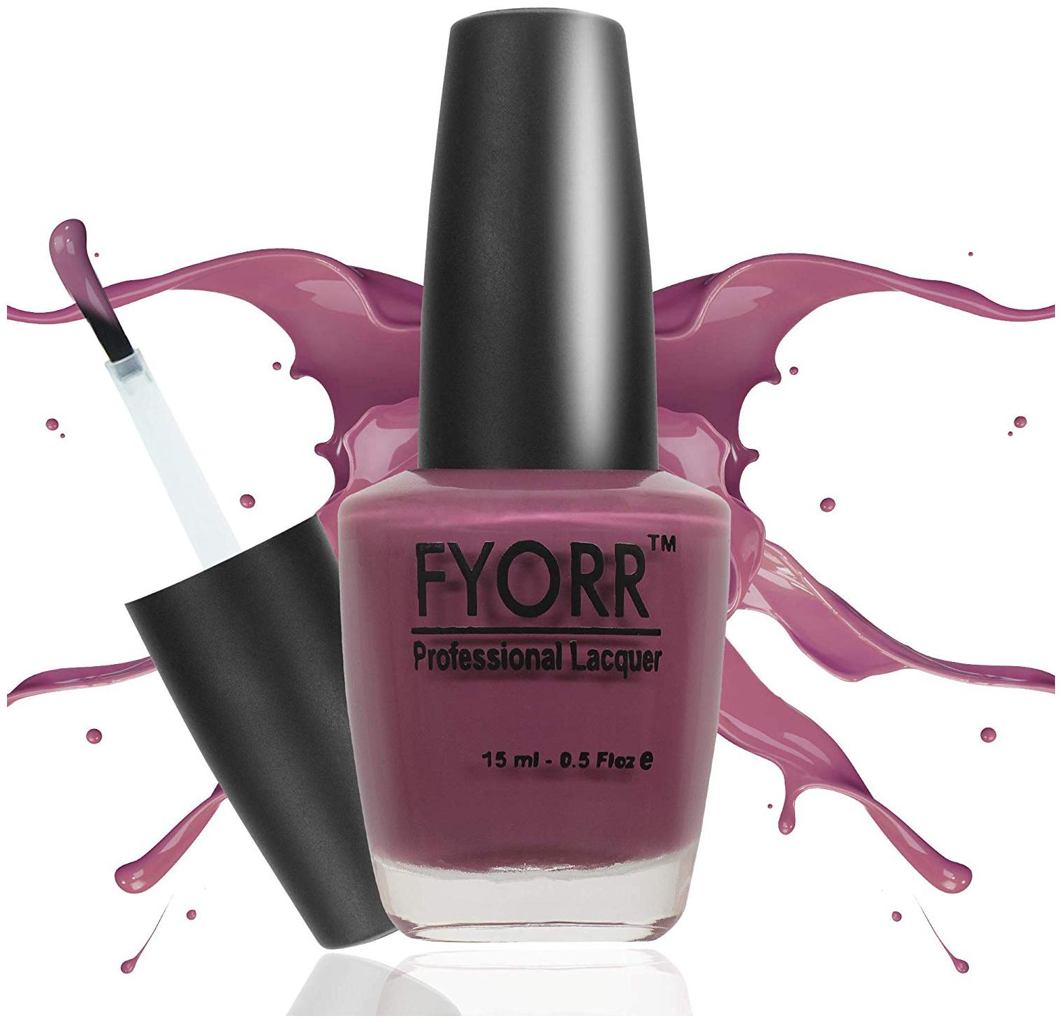 

FYORR Mauve Mania Long Lasting Nail Paint(Purple-Color)15ml