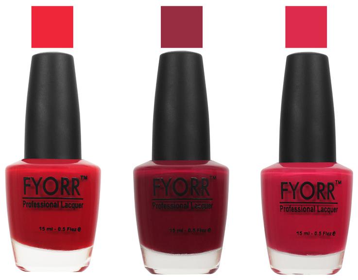 

FYORR Nail Polish Long Lansting Colors 3-5-6 the rose path Nail Wear-Multi Colored 15 ml(Pack of 3)