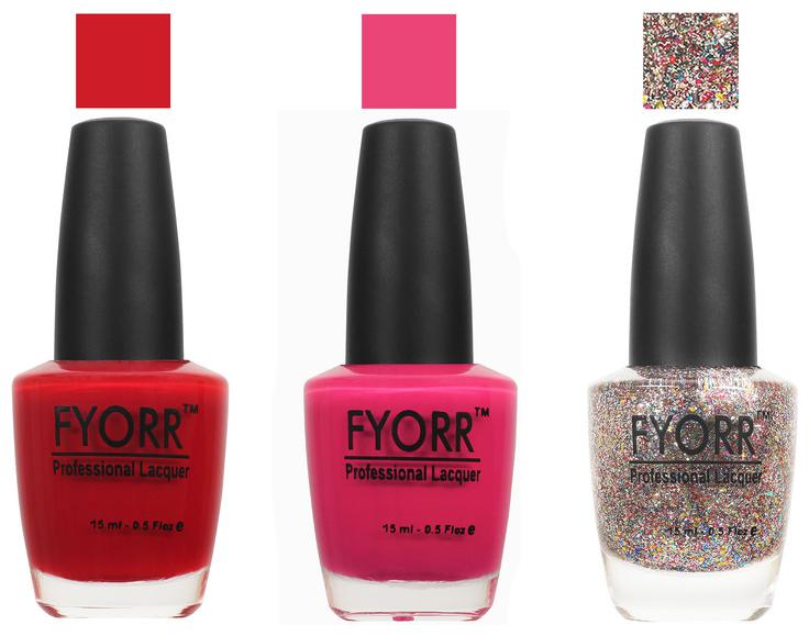 

FYORR Nail Polish Long Lansting Colors 2-10-138 the snow fire collection Nail Wear-Multi Colored 15 ml(Pack of 3)