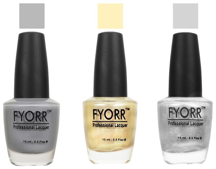 

FYORR Nail Polish Long Lansting Colors 31-32-33 whisper in the night collection Nail Wear-Multi Colored 15 ml(Pack of 3)