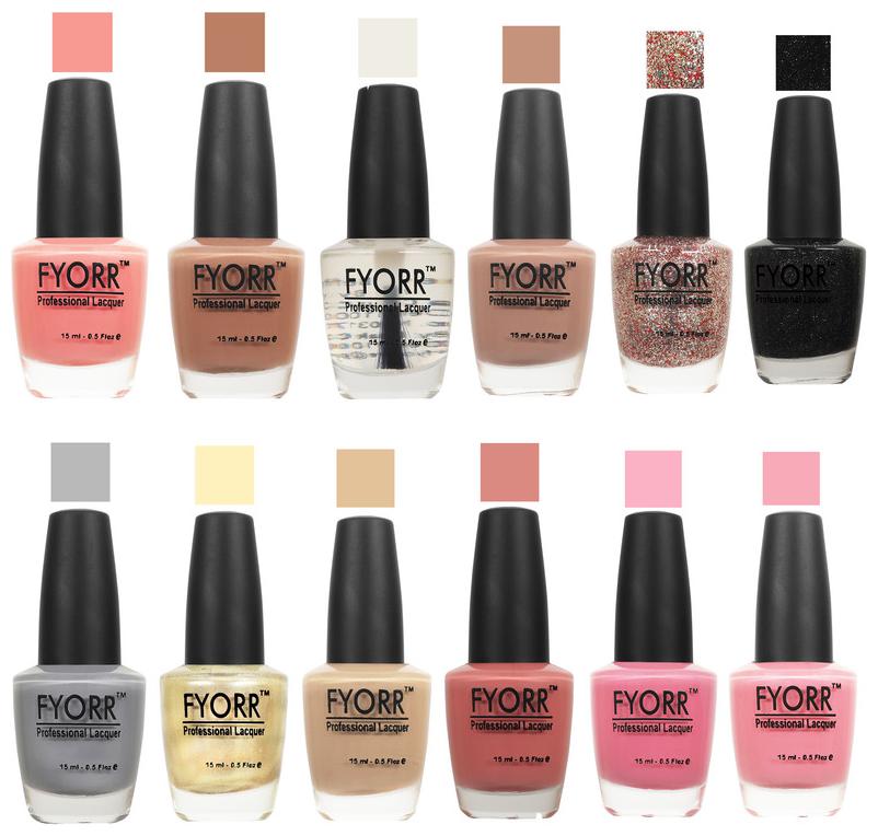 

FYORR Nail Polish Long Lansting Colors 23-25-36-28-139-137-31-32-29-22-19-17 evening sand collection Nail Wear-Multi Colored 15 ml(Pack of 12)