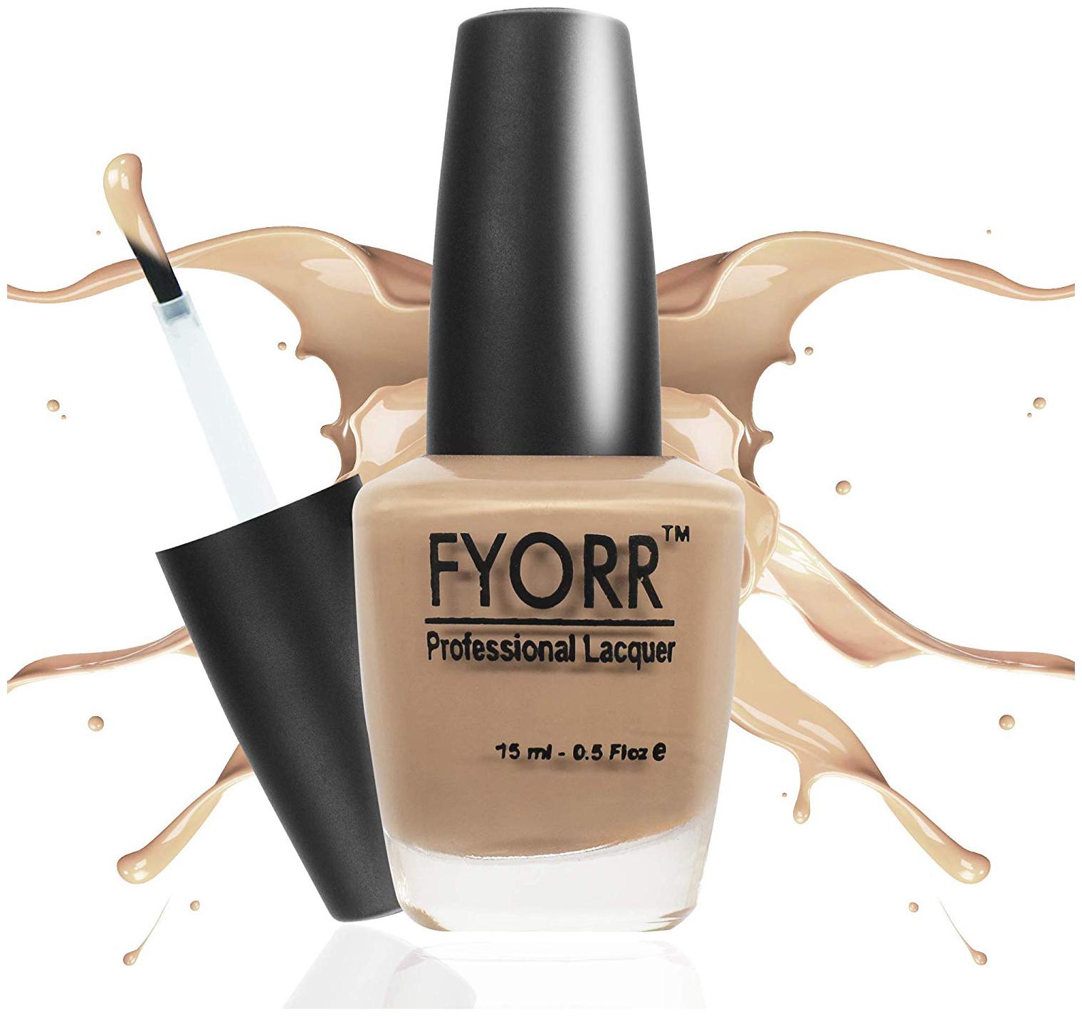 

FYORR Pale Nude Long Lasting Nail Paint(Brown-Color)15ml
