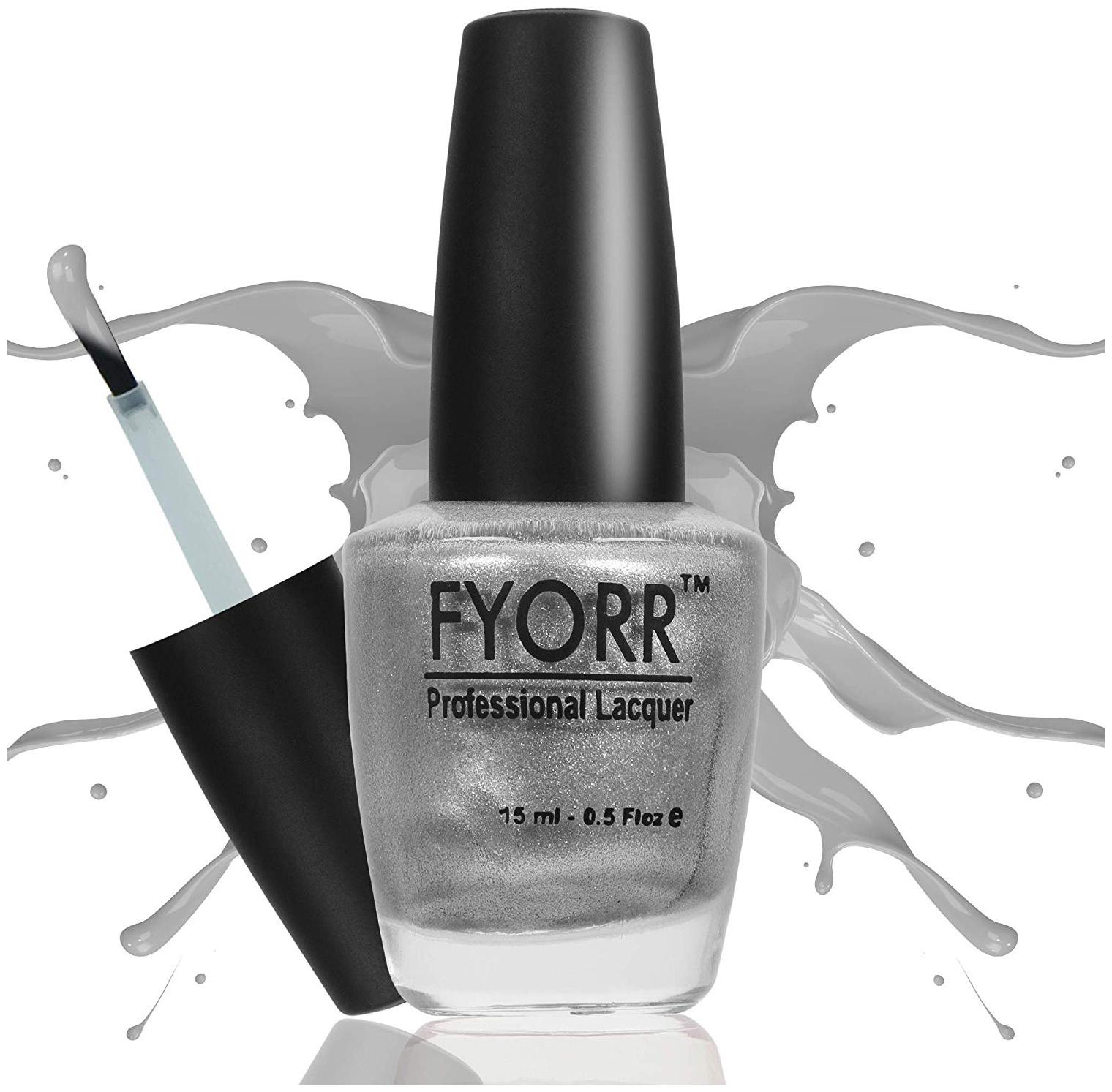 

FYORR Silver Magic Long Lasting Nail Paint(Silver-Color)15ml