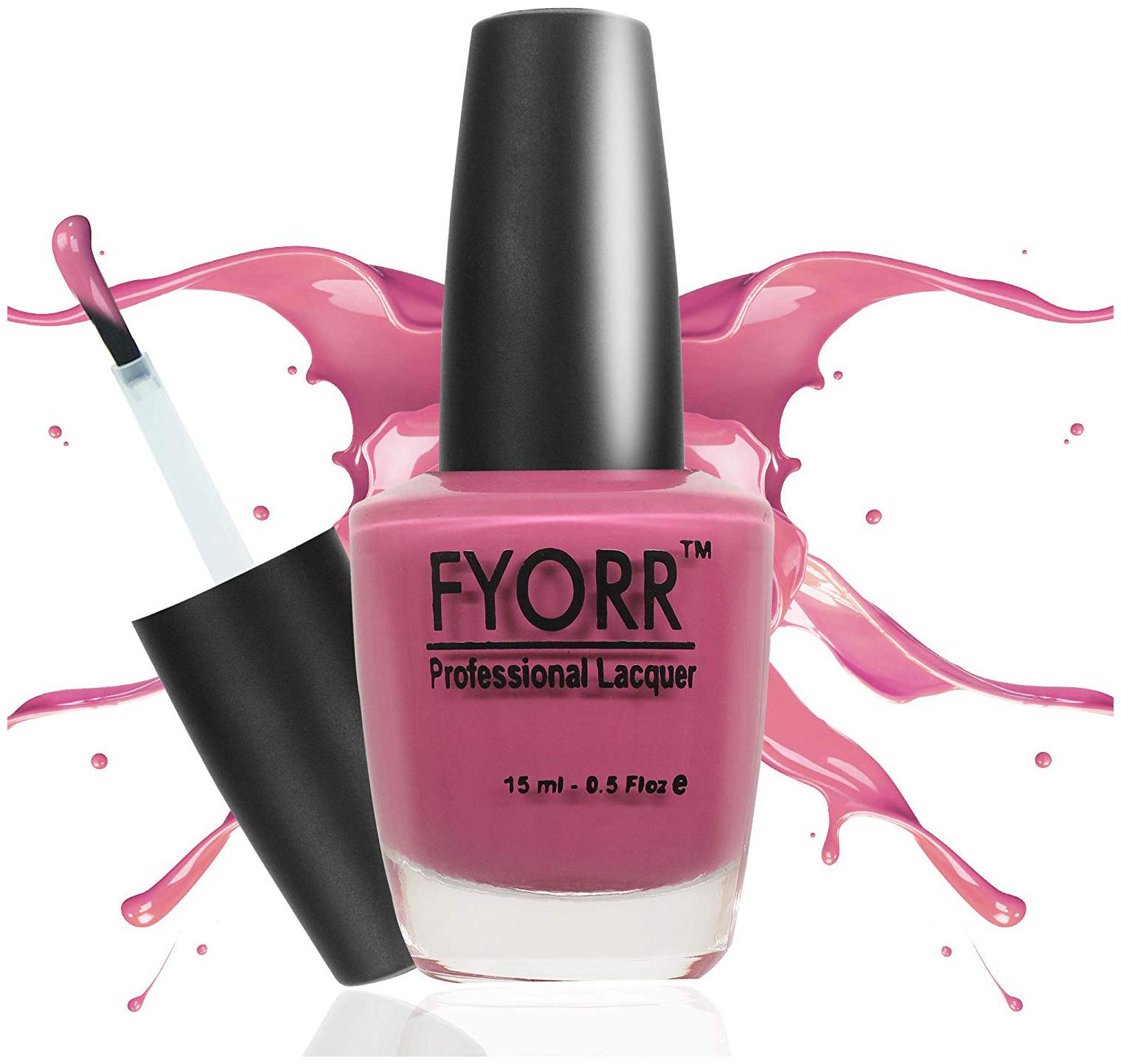

FYORR Soft Pink Long Lasting Nail Paint(Mauve-Color)15ml