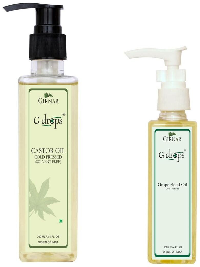 

G drops Castor Grapeseed Oil Combo 300 ml Pack Of 2