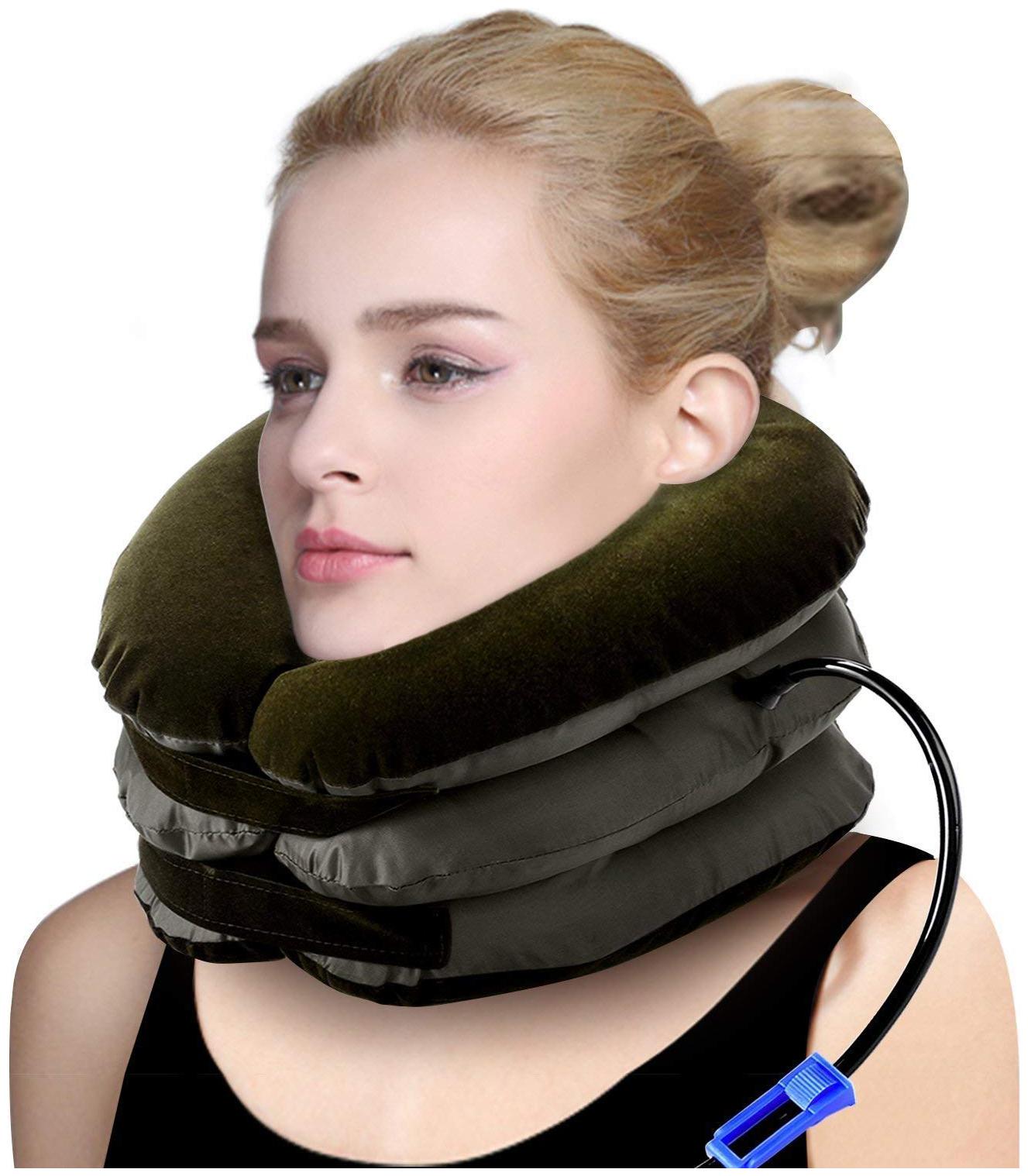 

G Gapfill Air Pillow Bag Tractor Cervical Collar Neck Vertebra Traction Massager For Pain Relief Tool