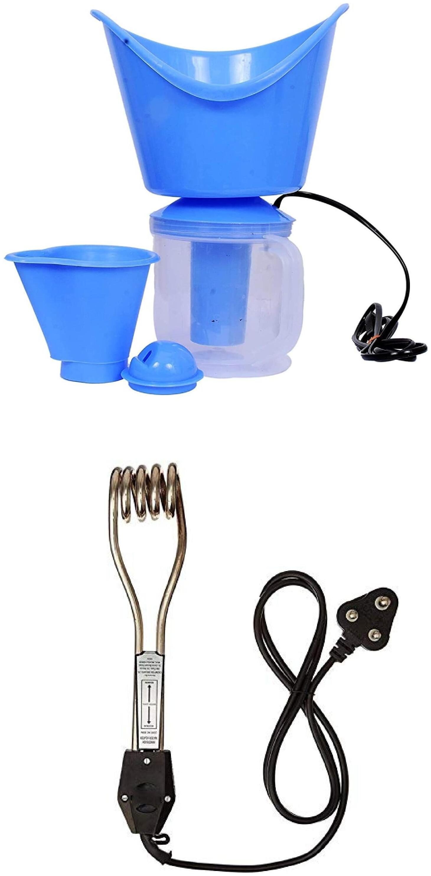 

G GAPFILL Facial Steamer 3 ATTACHMENTS With 1500 W Immersion Water Heater Rod ( Pack of 2 )