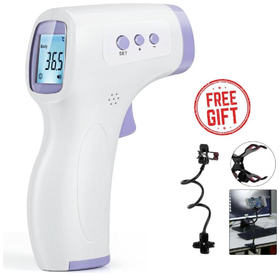 

G Gapfill Non Contact Infrared Thermometer With Free Adjustable Lazy Phone Stand (Pack of 1)