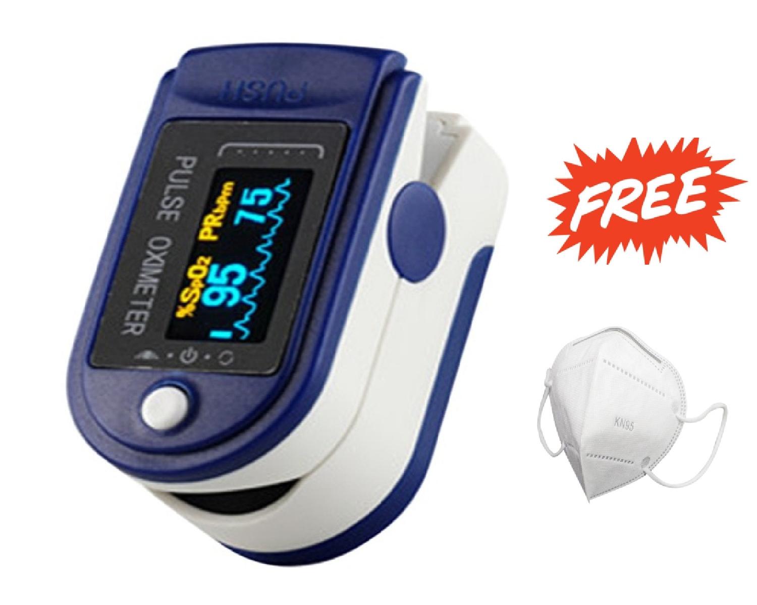 

G Gapfill Smart Finger Tip Pulse Oximeter With Audio Visual Alarm And Respiratory Rate (Auto Poweroff) With Free Mask