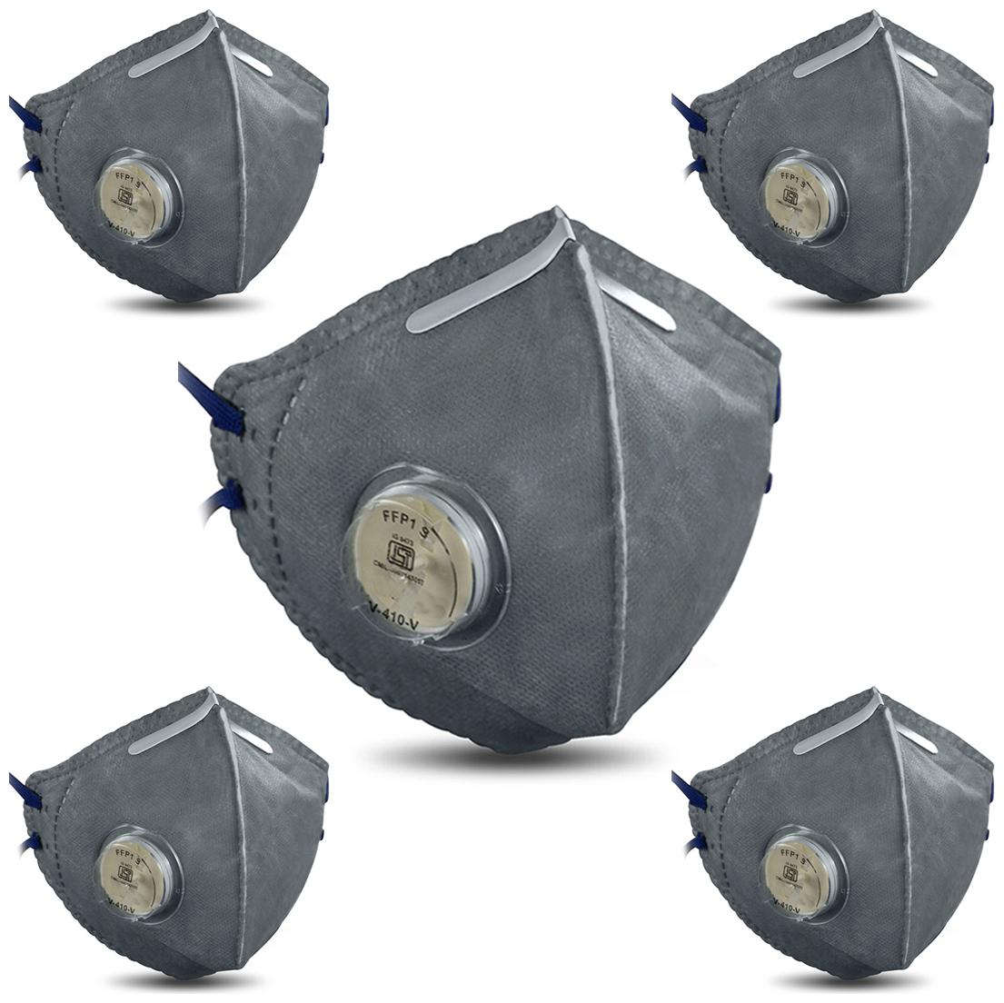 

Gabbar Particulate Respirator V-410 Face Mask Grey Pack of 5