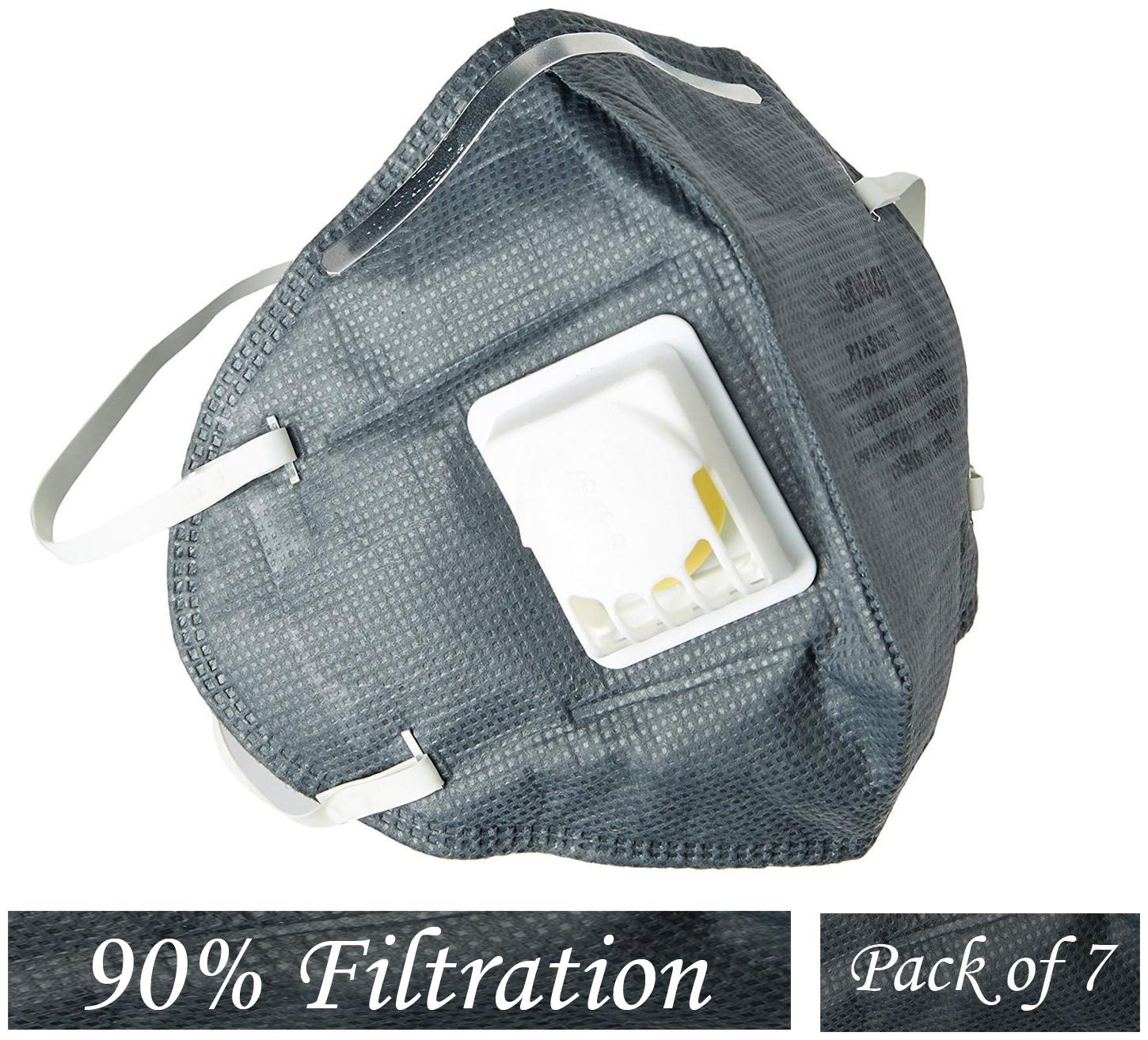 

Gabbar Reusable And Washable Respirator Face Mask 9004GV Pack of 7