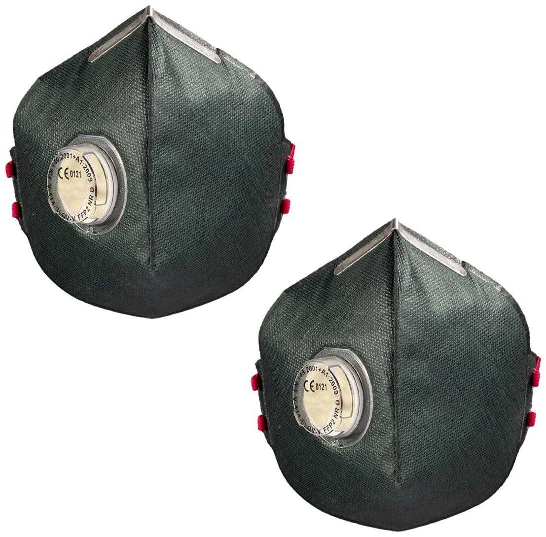 

Gabbar V-414-SLOV FFP2 Anti-Pollution Mask with Valve and Adjustable Nose Clip - Pack of 2