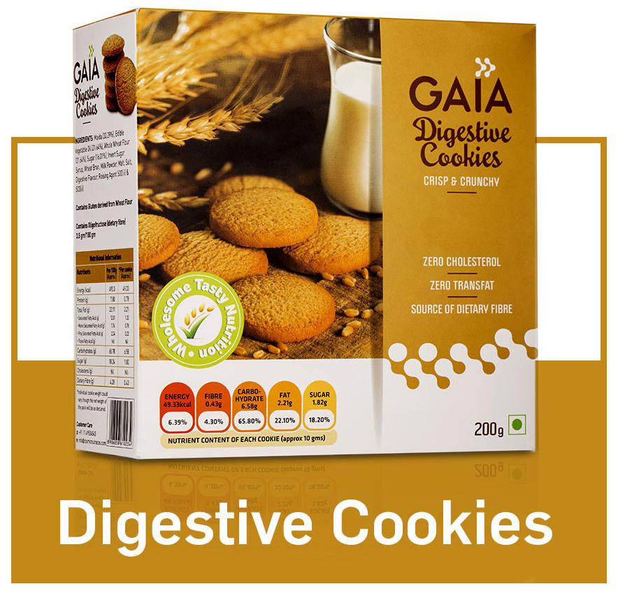 

Gaia Digestive Cookies 200g(Pack of 2)