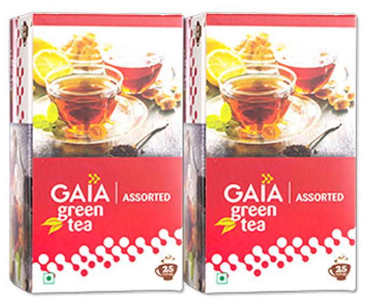 

Gaia Green Tea Assorted 25 Tea Bags (Pack Of 2)