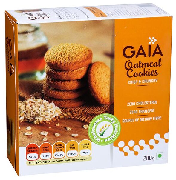 

Gaia Oatmeal Cookies 200g(Pack of 2)