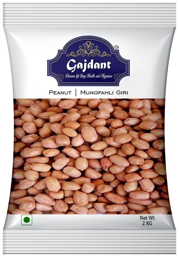 

Gajdant Peanuts Red Skin Peanuts Mungfali Dana - 2 kg