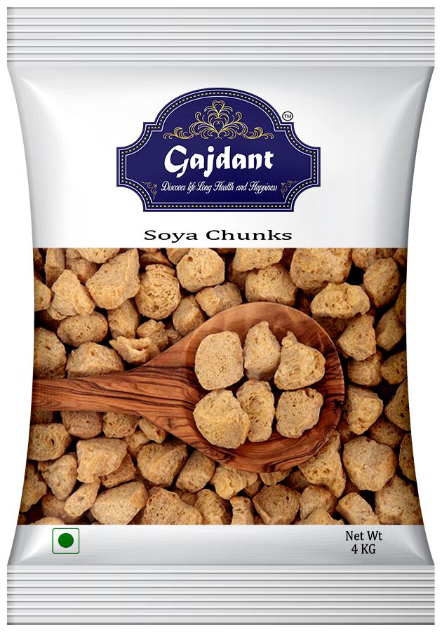 

Gajdant Soya chunks Soya badi 4 Kg (Pack of 1)