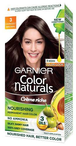 

Garnier Color Naturals - Shade 3 Darkest Brown 105 6 g