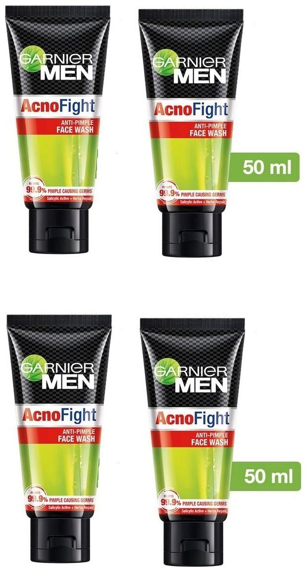 Buy Garnier Men Acno Fight Face Wash For Men 50g Pack Of 4 Online