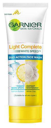 

Garnier Skin Natutals - Light Complete Double Action Facewash 100 g