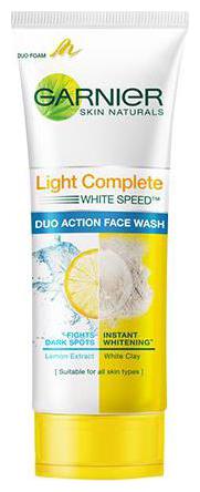 

Garnier Skin Natutals - Light Complete Double Action Facewash 100 g