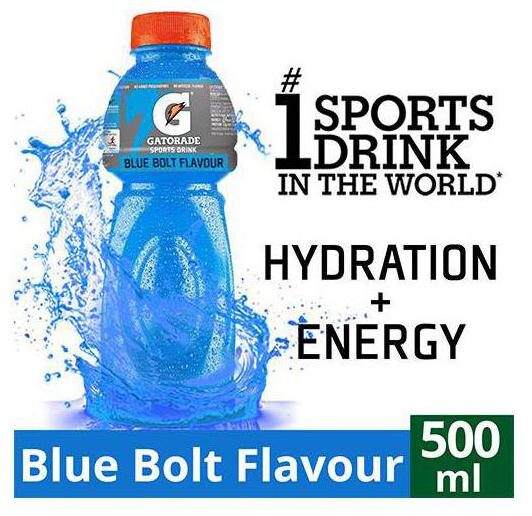 

Gatorade Sports Drink - Blue Bolt Flavour 500 ml