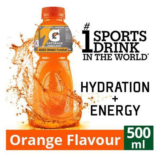 

Gatorade Sports Drink - Orange Flavour 500 ml