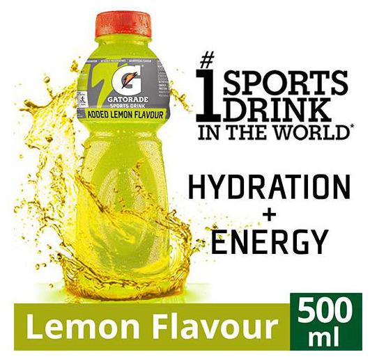 

Gatorade Sports Drink - Lemon Flavour 500 ml