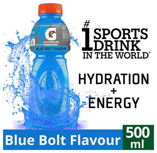 

Gatorade Sports Drink - Blue Bolt Flavour 500 ml