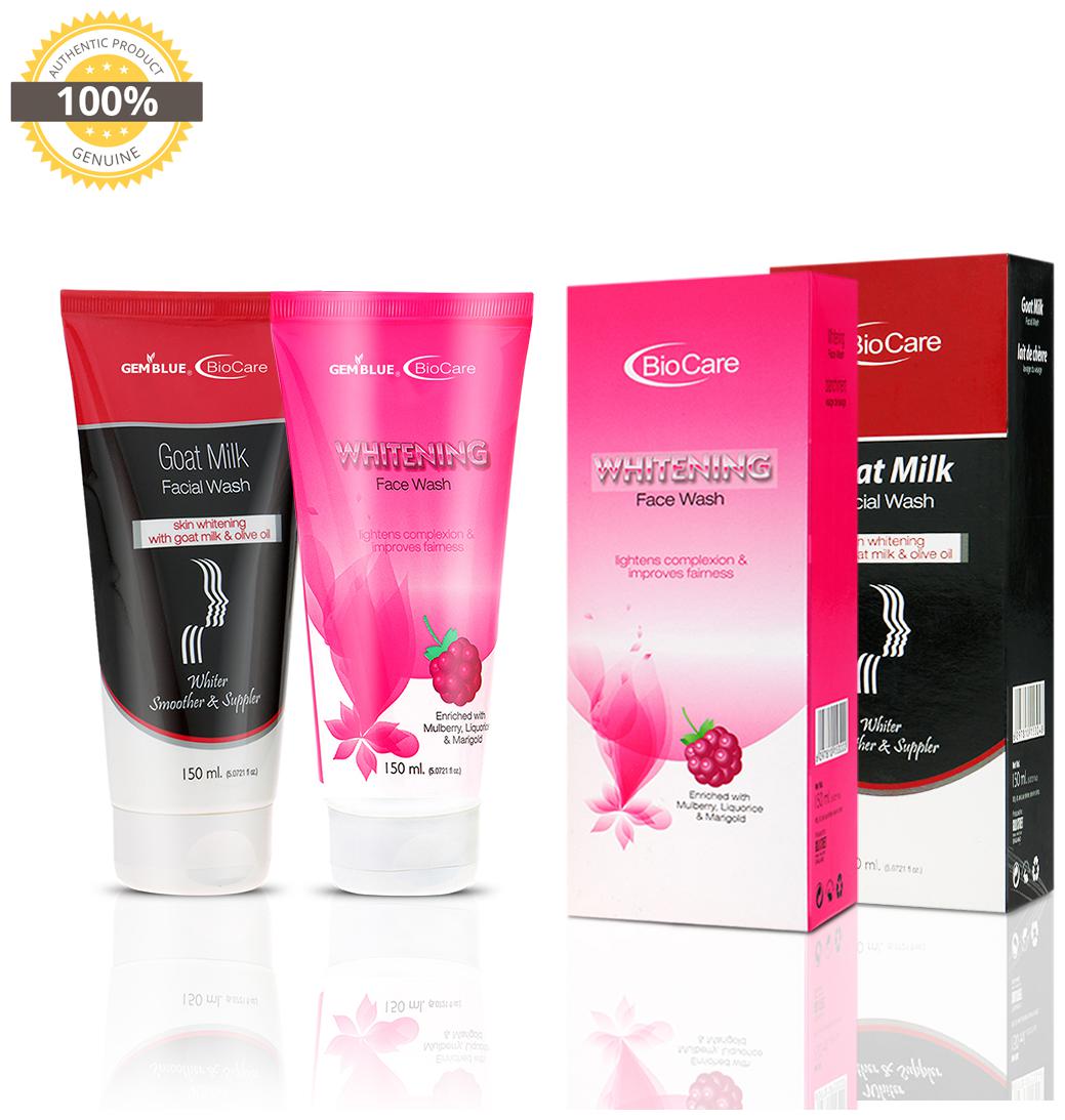 

Gemblue Biocare Goat Milk Face Wash 150ml Gemblue Biocare Whitenning Face Wash 150ml Pack Of 2