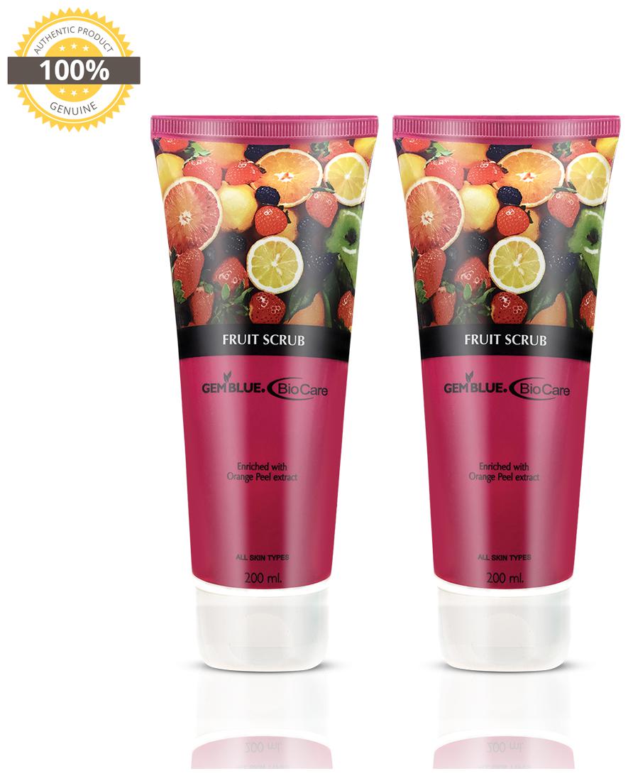 

Gemblue Biocare Fruit Scrub 200 ml Fruit Scrub 200 ml (Pack of 2)