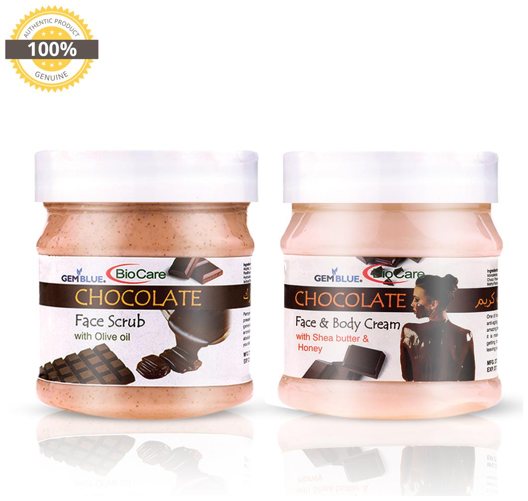 

Gemblue Biocare Chocolate Scrub 500 ml Chocolate Cream 500 ml (Pack of 2)