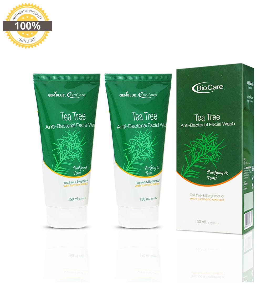 

Gemblue Biocare Tea Tree Face Wash 150ml Pack Of 2