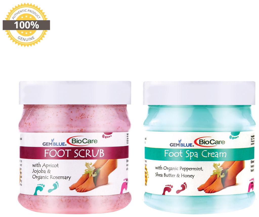 

Gemblue Biocare Foot Scrub 500 ml Foot Spa Cream 500 ml (Pack of 2)