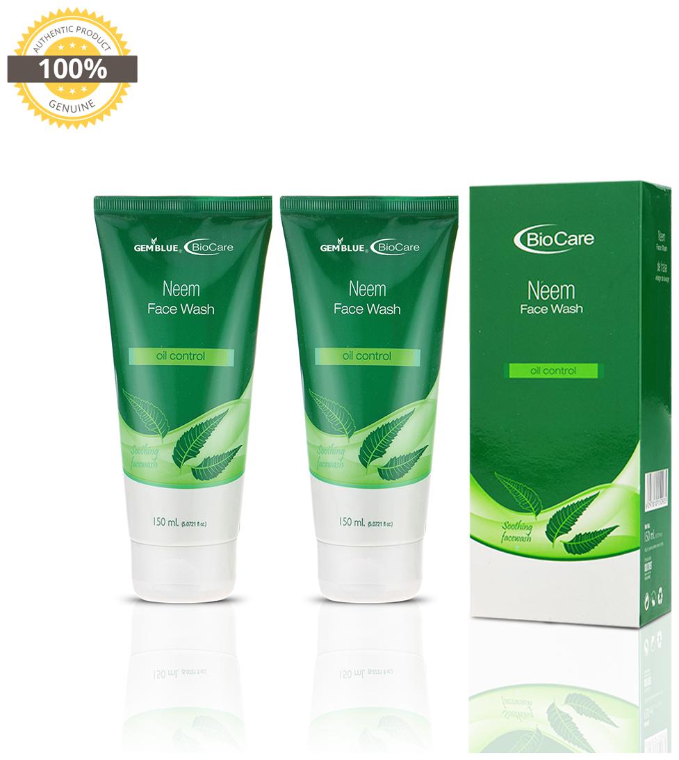

Gemblue Biocare Neem Face Wash 150ml Pack Of 2