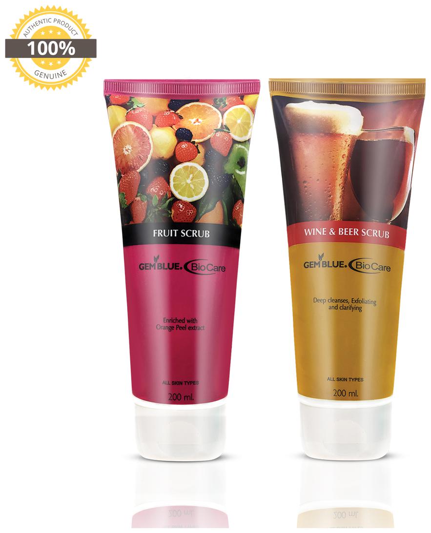 

Gemblue Biocare Fruit Scrub 200 ml Wine Beer Scrub 200 ml (Pack of 2)