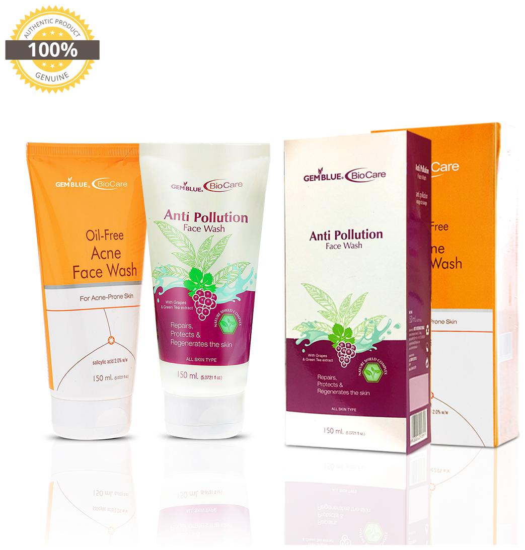 

Gemblue Biocare Anti Polution Face Wash 150ml Gemblue Biocare Oil Free Face Wash 150ml Pack Of 2