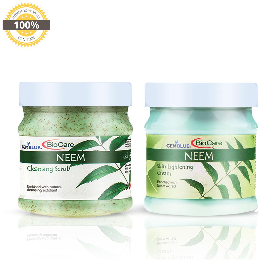 

Gemblue Biocare Neem Scrub 500 ml Neem Cream 500 ml (Pack of 2)