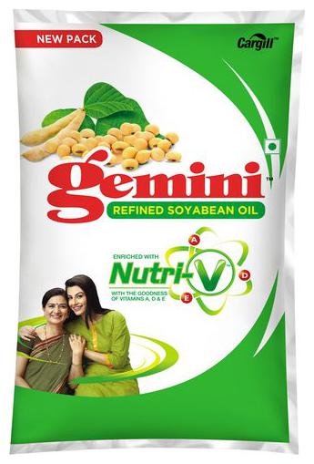

Gemini Refined Oil - Soyabean with Nutri-V 1 L